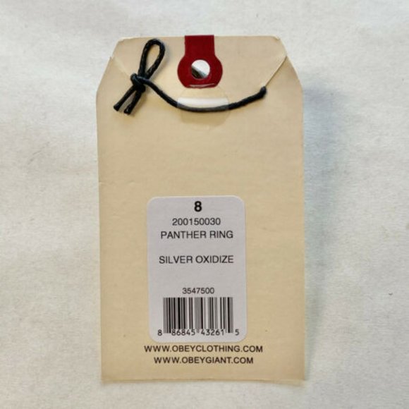 Obey Jewelry "Panther" Ring Silver Oxidize - Picture 6 of 7